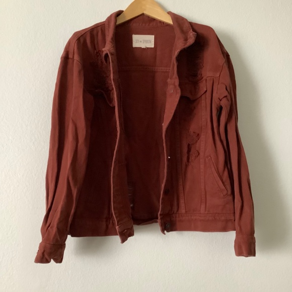 Sky & Sparrow Rust Button Up Jacket Size L - Picture 7 of 7